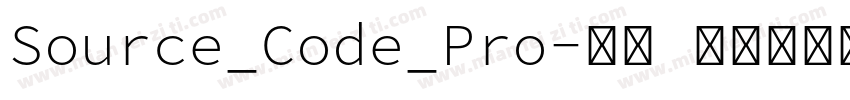 Source_Code_Pro-雅黑 混合体手机版字体转换